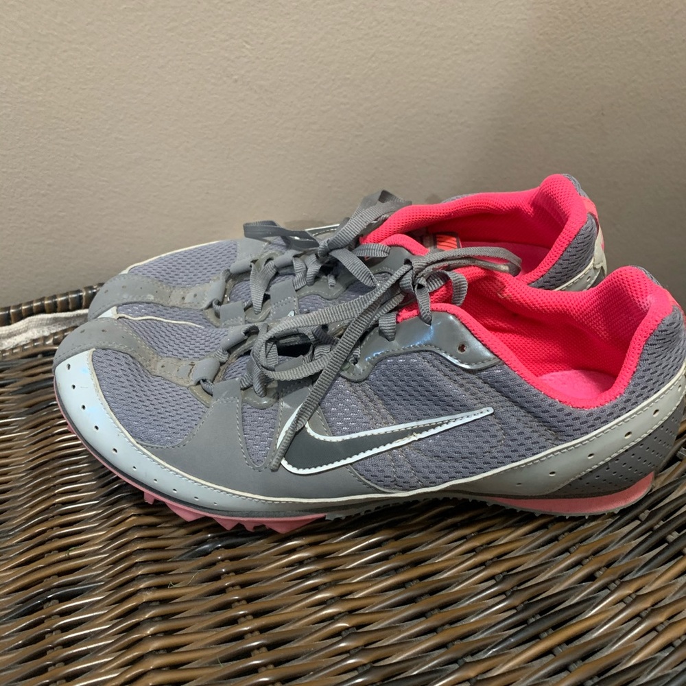 Nike Track Running Shoes Gray and Pink size 6.5